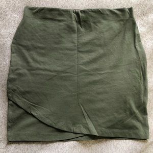 New Army Green Short Skirt